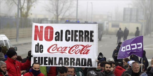 CCOO presentará ante la Audiencia Nacional las incidencias de readmisión en Coca-Cola Iberian