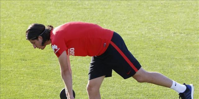 Último entrenamiento de la semana para el Atlético con Tiago y Filipe aparte