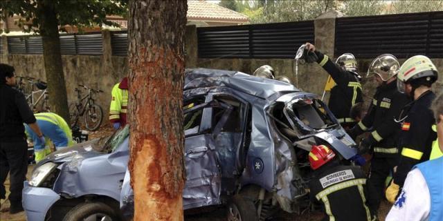 Un joven muerto y otro herido en un accidente de tráfico en Nuevo Baztán