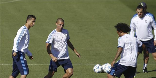 Bale, Pepe y Marcelo siguen recuperándose fuera del grupo