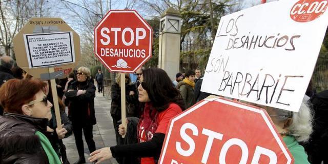 Los desahucios practicados descienden en Madrid un 9,7% en 2015, hasta 7.194