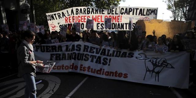 CCOO cifra en un 60% la huelga de profesores y en un 90% la de estudiantes