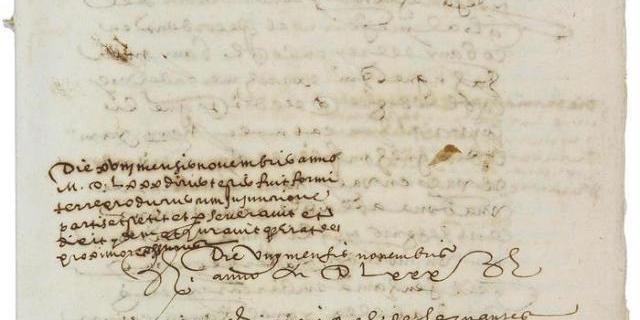 Hallan en el Archivo de Valencia un escrito inédito con la firma de Cervantes