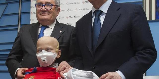 Los presidentes de Osasuna y Real Madrid, juntos contra el cáncer infantil