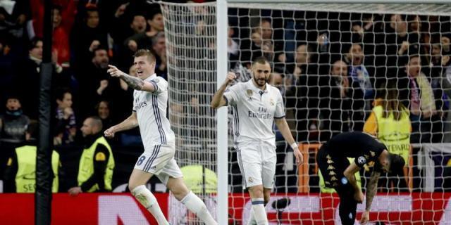 El Real Madrid gana con autoridad al Nápoles