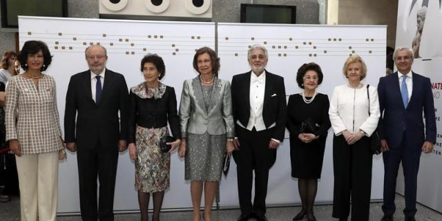 La Reina Sofía preside el concierto de Plácido Domingo en el Teatro Real