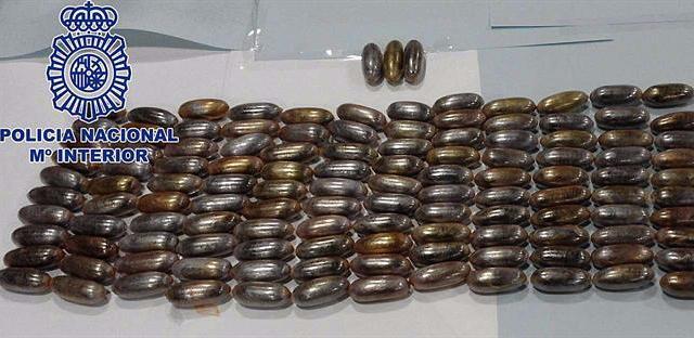 La Policía detuvo en mayo a dos hombres con más de ocho kilos de hachís en la Estación Sur