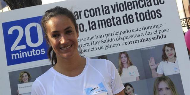 Villacís participó en la carrera popular "Hay salida" a la violencia machista