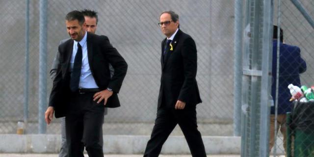 Torra llega a Estremera donde inicia la visita a los presos independentistas