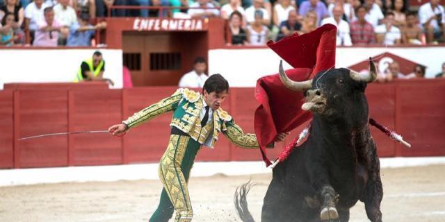 Tarde de mansos con percance del banderillero Javier Valdeoro en Colmenar