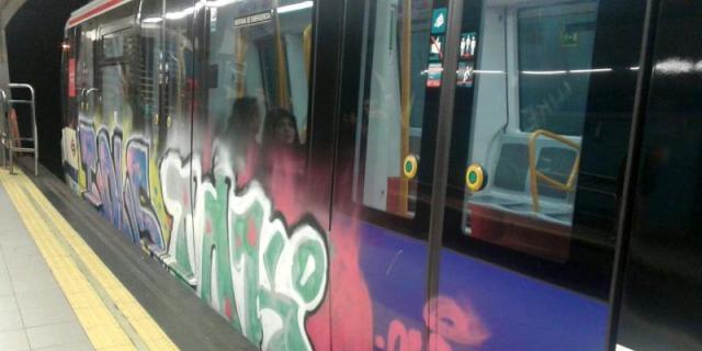 El grafitero detenido el viernes no podrá acercarse a menos de 500 metros de la estación de Las Rosas