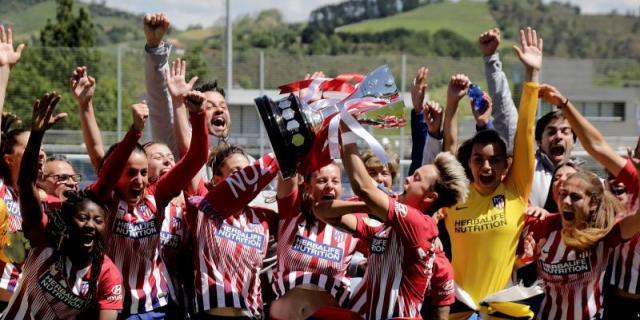 El Atlético femenino consigue su tercer título de liga consecutivo