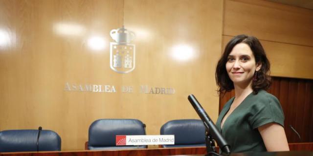 Díaz Ayuso pide someterse a la investidura cuando cierre su acuerdo con Cs