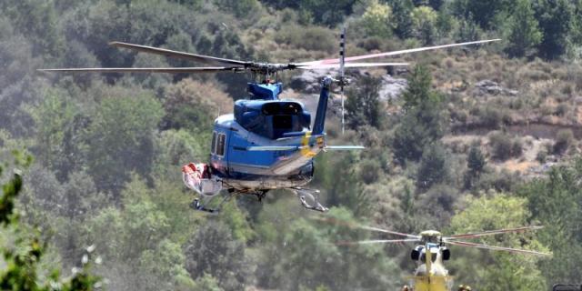 Un piloto bombero salvó la vida de 27 caballos en el incendio de La Granja