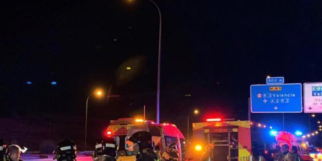 Un hombre de 49 años fallece tras un impacto trasero en la M-45