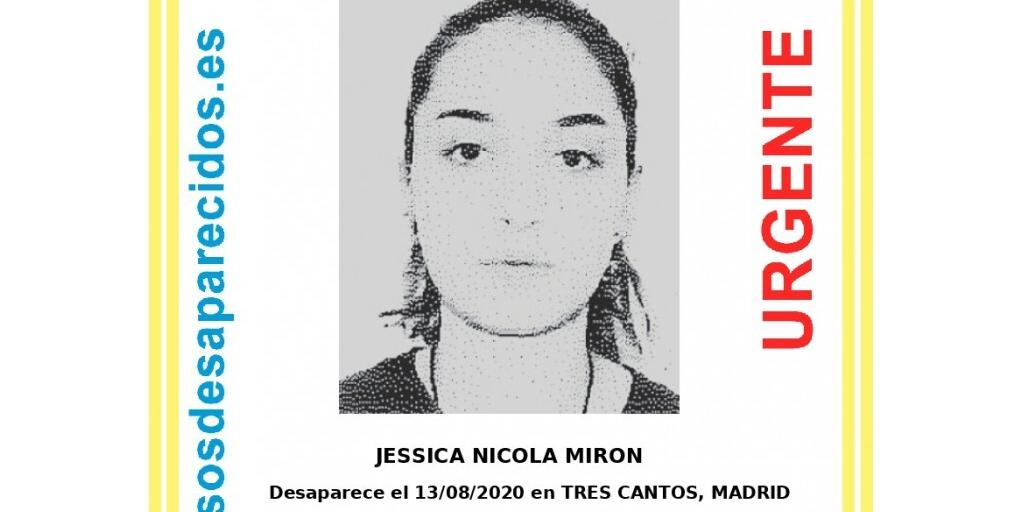 Piden colaboración ciudadana para localizar a una joven de 15 años desaparecida en Tres Cantos