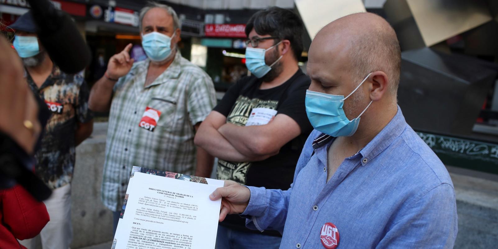 Los docentes de Madrid harán huelga los días 22 y 23 de septiembre