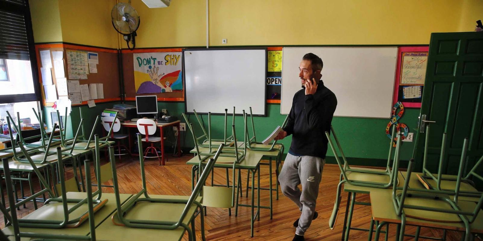 Los alumnos de Infantil y Primaria vuelven al colegio en Madrid