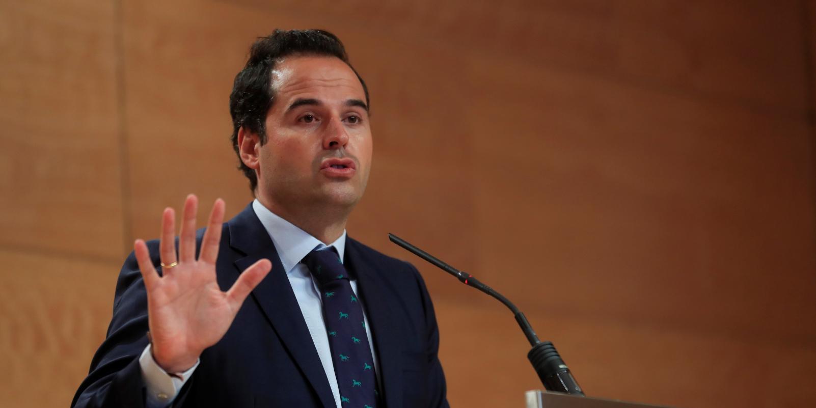 Aguado no apoyaría una moción de censura aunque el PSOE ceda la Presidencia a Cs