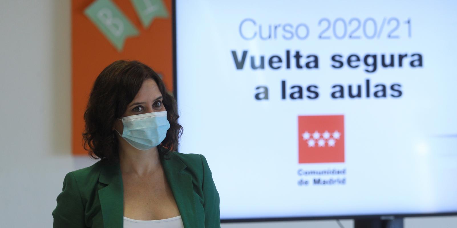 Díaz Ayuso anuncia que se retomarán de manera progresiva las prácticas formativas en los centros sanitarios