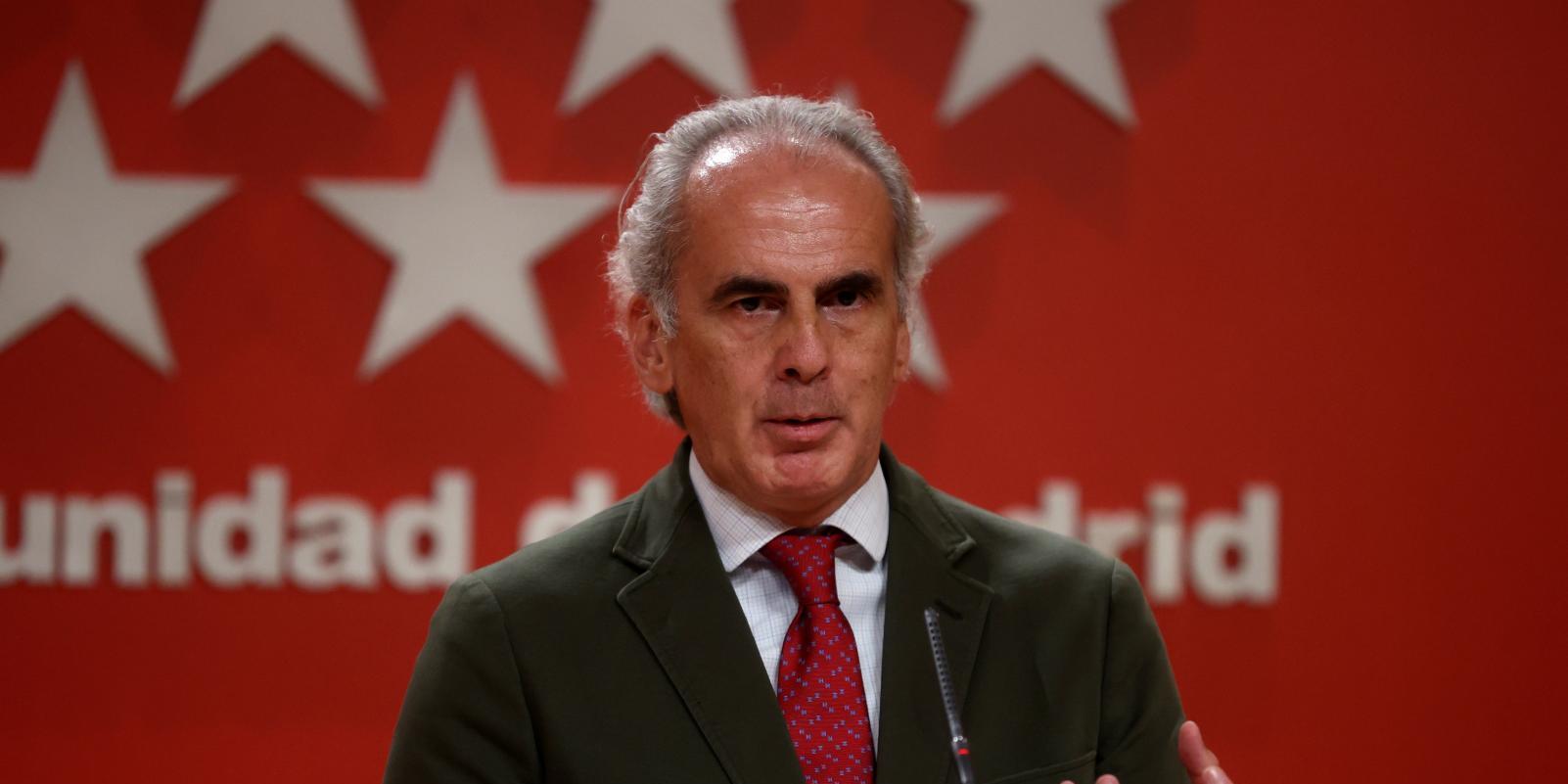 Escudero defiende la estrategia anticovid de la Comunidad y rechaza la imposición del Gobierno