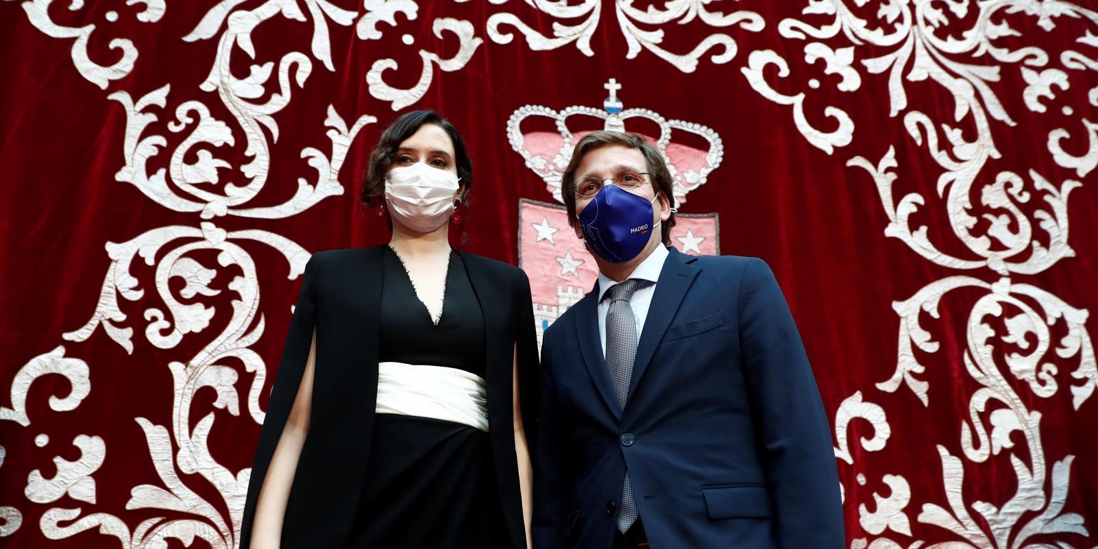 Ayuso y Almeida expresan su total apoyo al Rey y a la Constitución