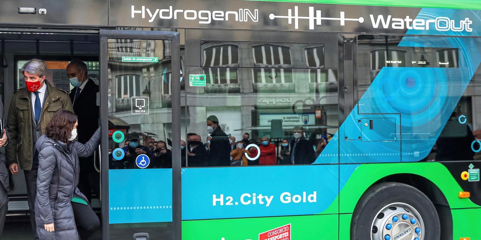 Madrid presenta el primer autobús de hidrógeno que circulará en España