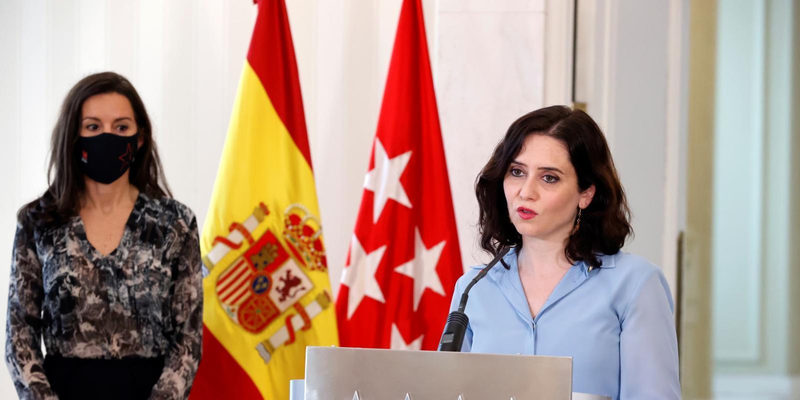 Díaz Ayuso acusa a la Mesa de la Asamblea de prevaricar por admitir las mociones de censura