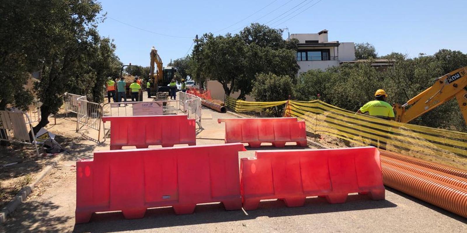 Se reanudan las obras para un nuevo sistema de saneamiento en ‘Los Cortijos’ de Sevilla la Nueva