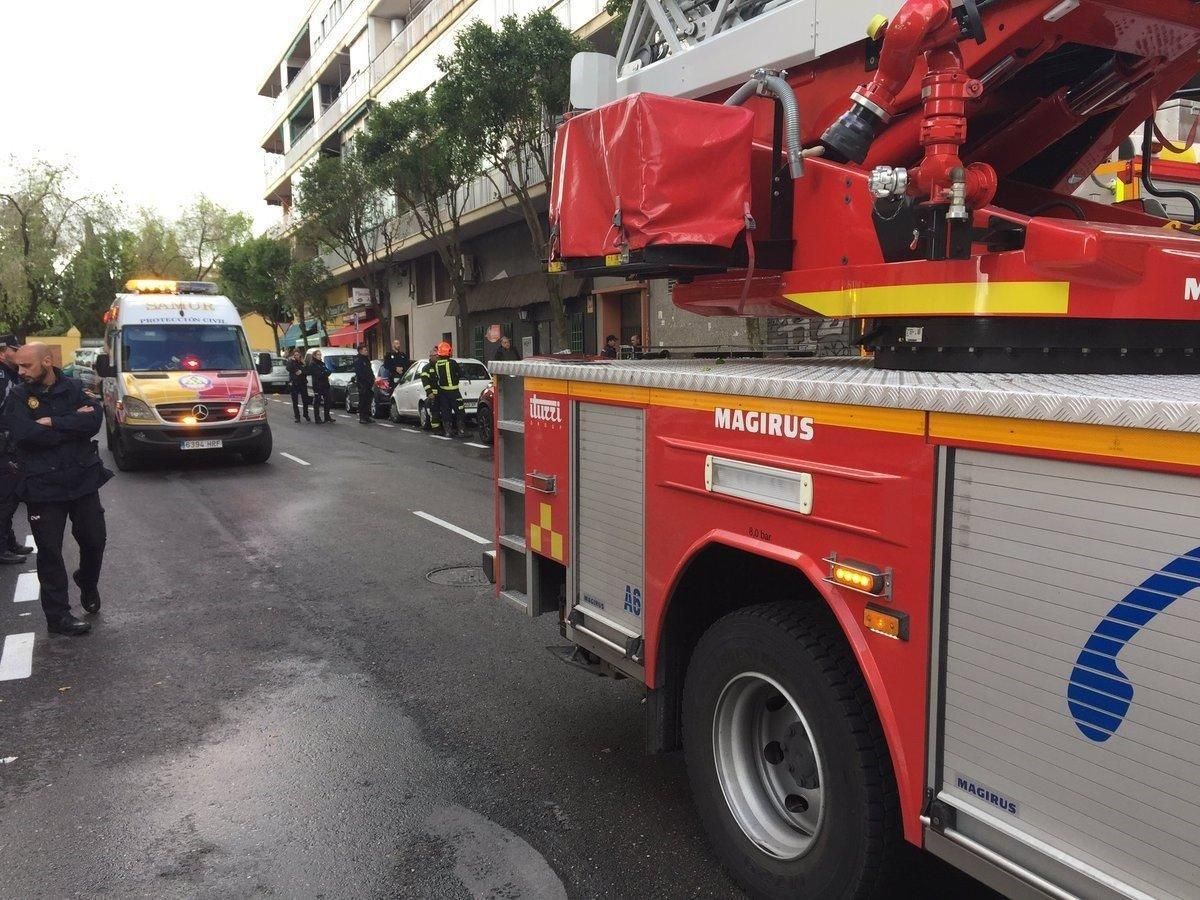 Extinguido un incendio en una vivienda vacía de la calle Génova