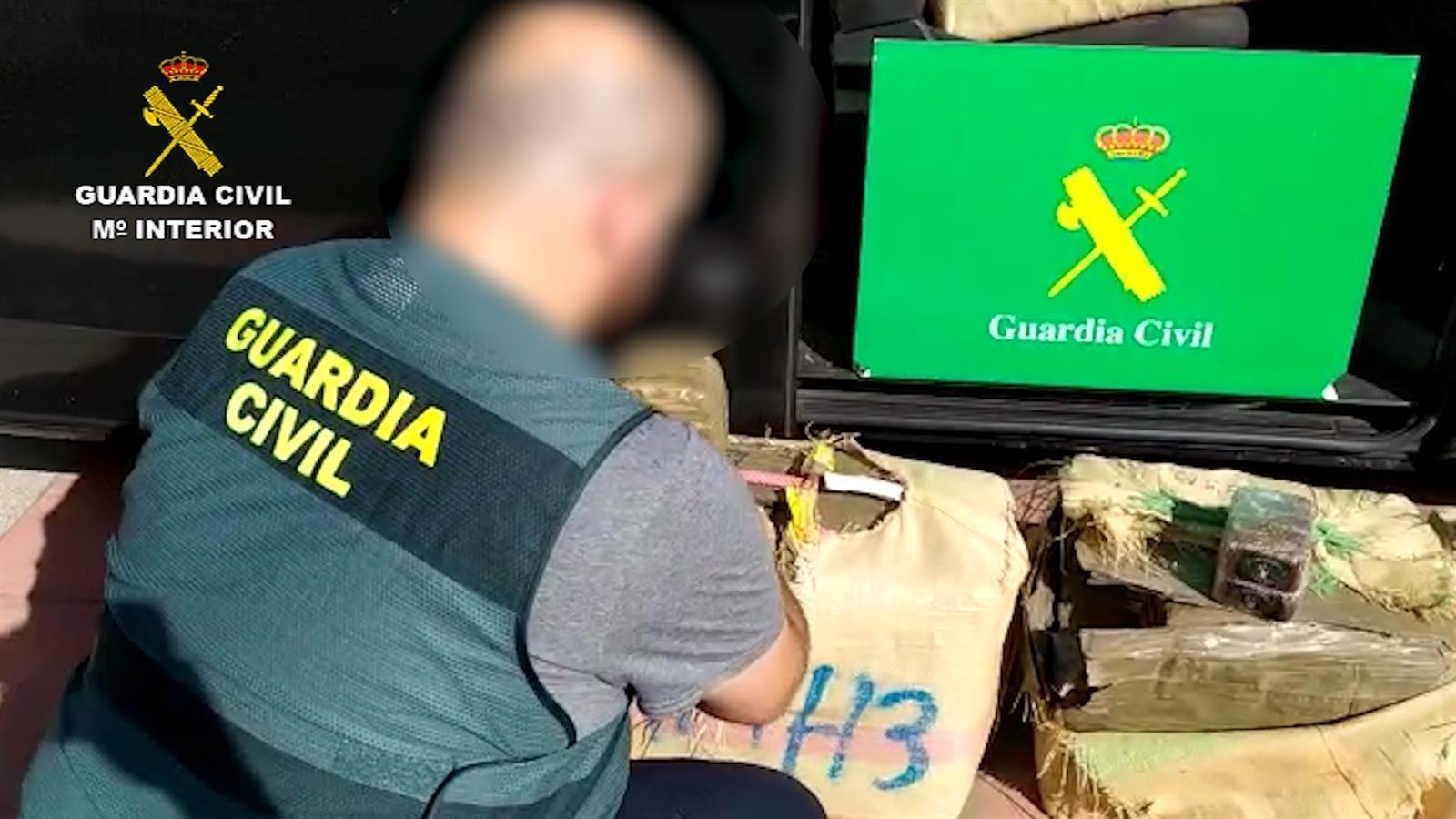 Interceptan un cargamento de 525 kilos de hachís en el interior de un vehículo
