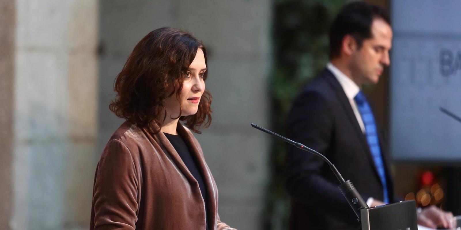 Díaz Ayuso rompe con Aguado y convoca elecciones anticipadas en Madrid para frenar una moción de PSOE y Ciudadanos