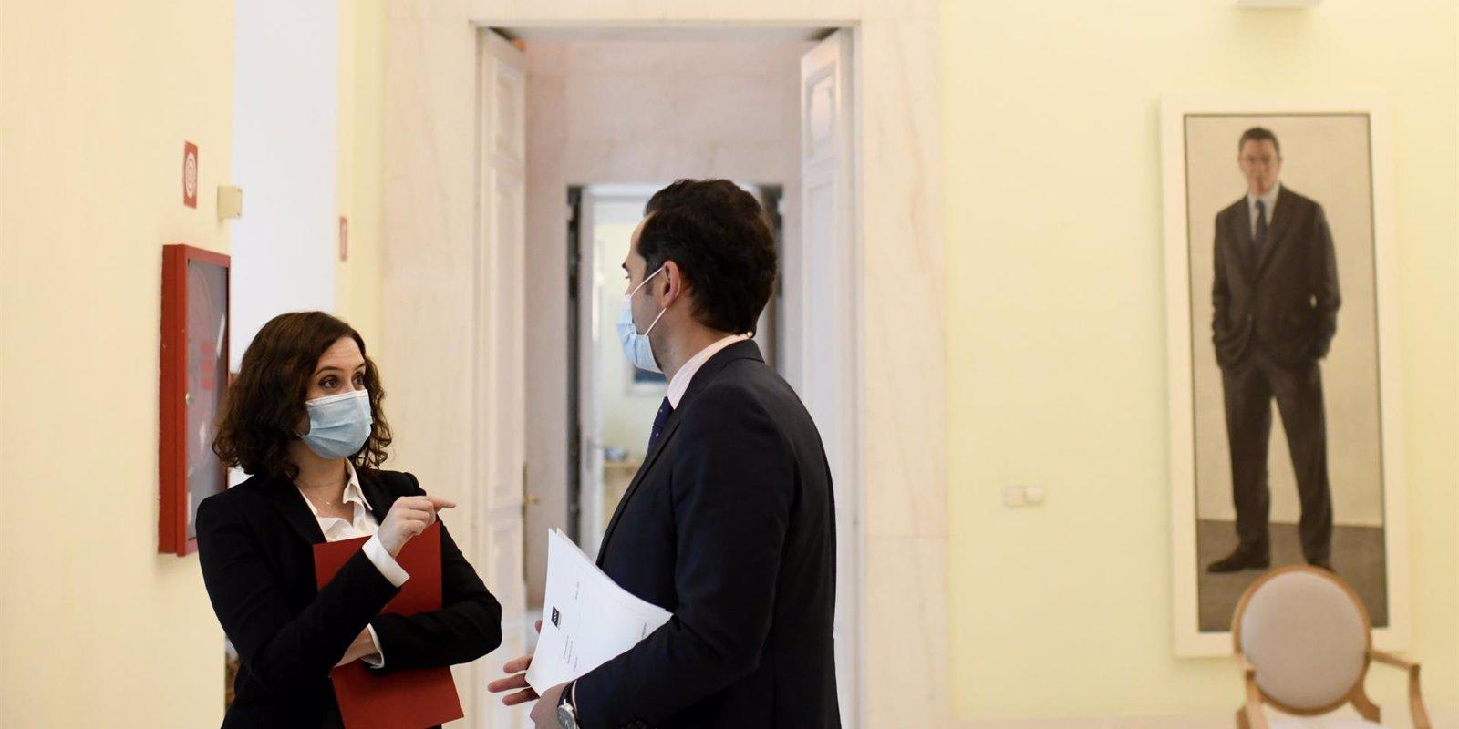 Díaz Ayuso reúne a su Gobierno para trabajar en los Presupuestos regionales