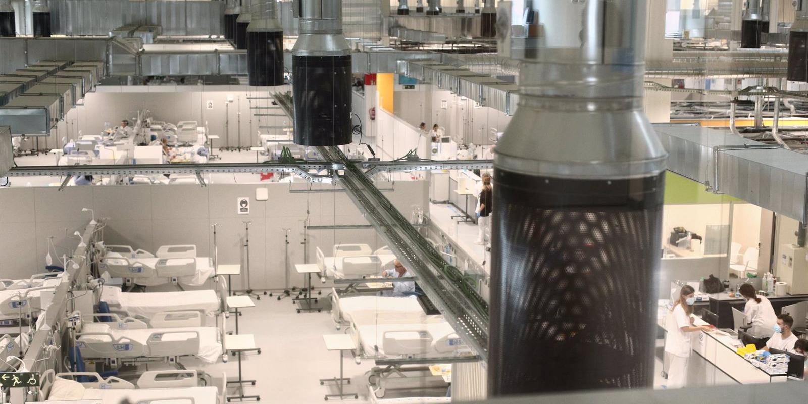 El Zendal prepara el tercer pabellón, con 352 camas, ante la evolución de tercera ola