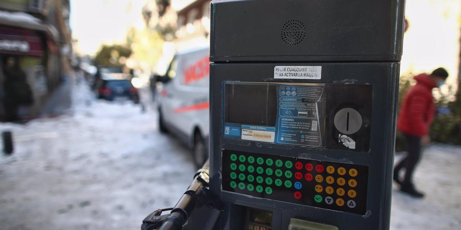 Madrid reanuda el Servicio de Estacionamiento Regulado, suspendido desde la gran nevada