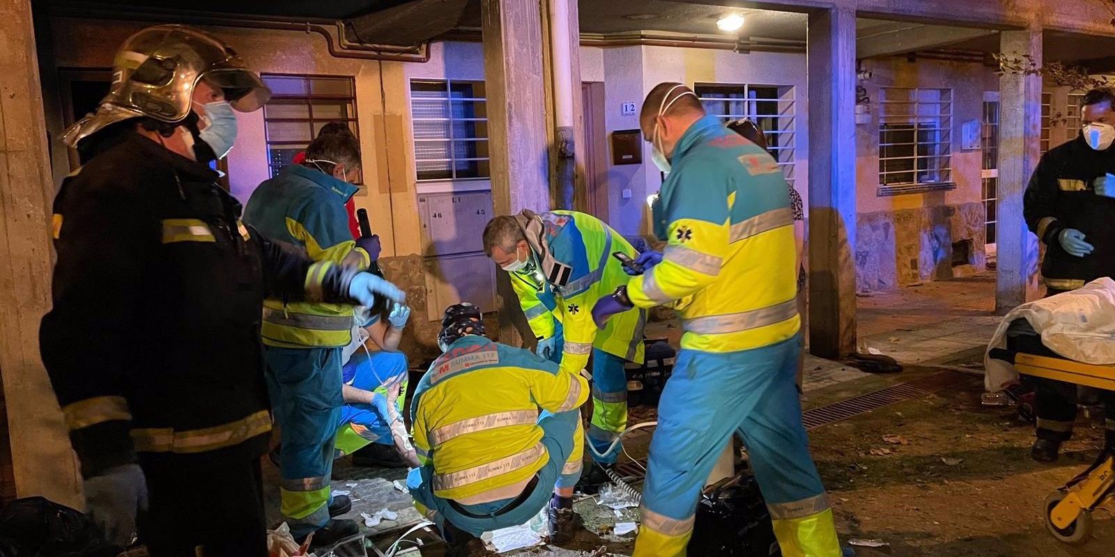 Herida muy grave una mujer de 56 años en el incendio de su vivienda en El Caserío, en Getafe
