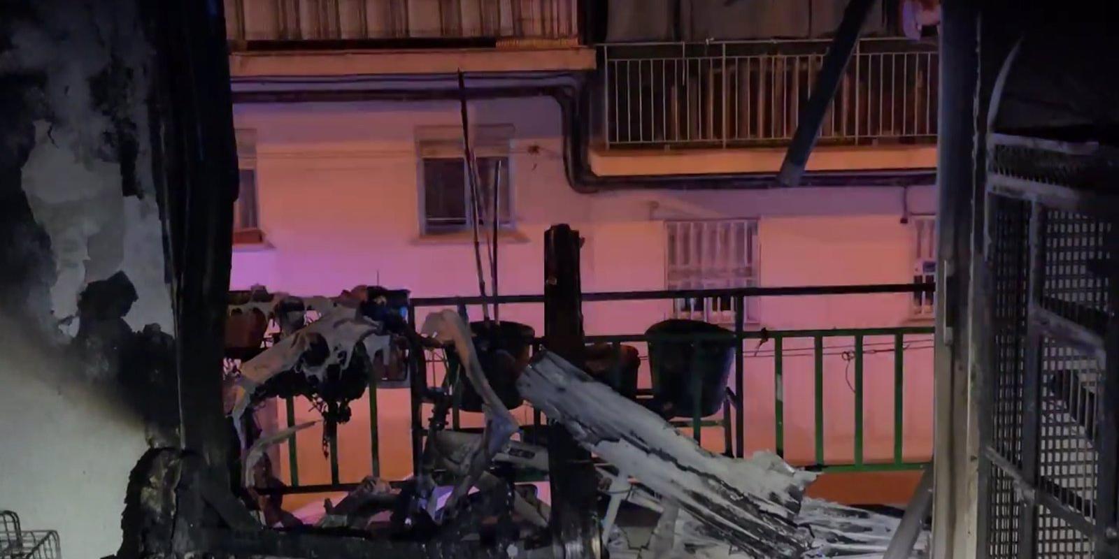 Ocho personas atendidas al incendiarse un piso en Leganés
