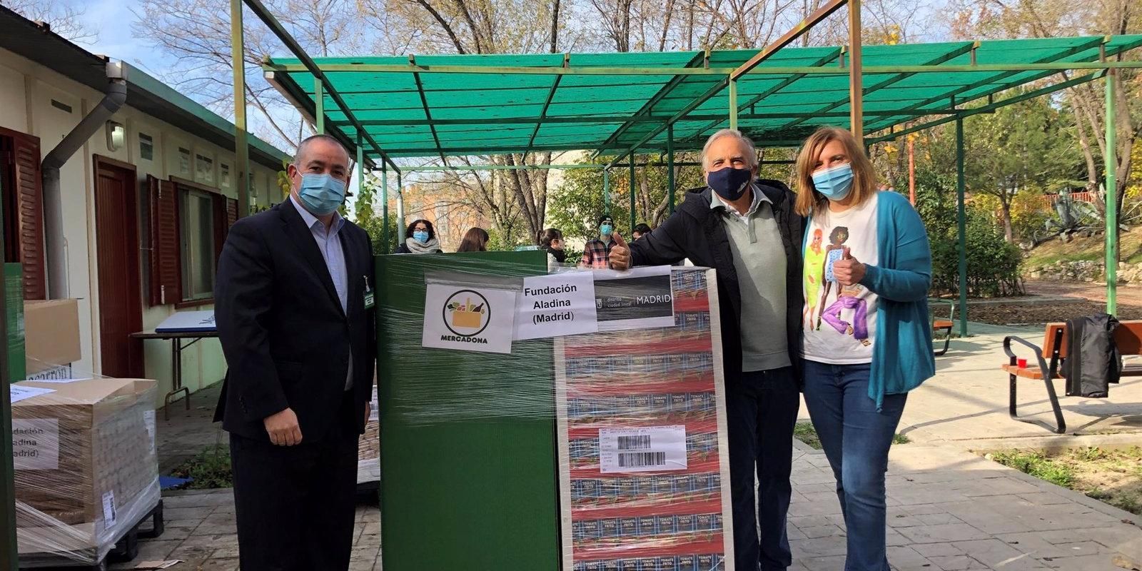 Mercadona dona más de 870 toneladas de alimentos en 2020 a entidades sociales de la Comunidad