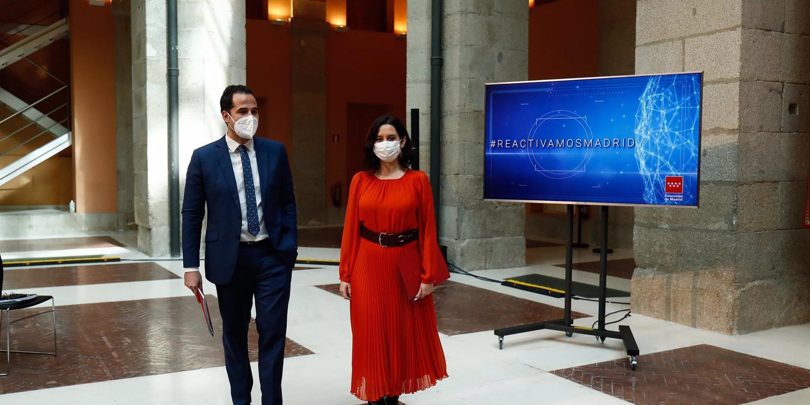 La Comunidad presenta su plan 'Reactivamos Madrid' para recibir los fondos europeos: 214 proyectos y 28 reformas