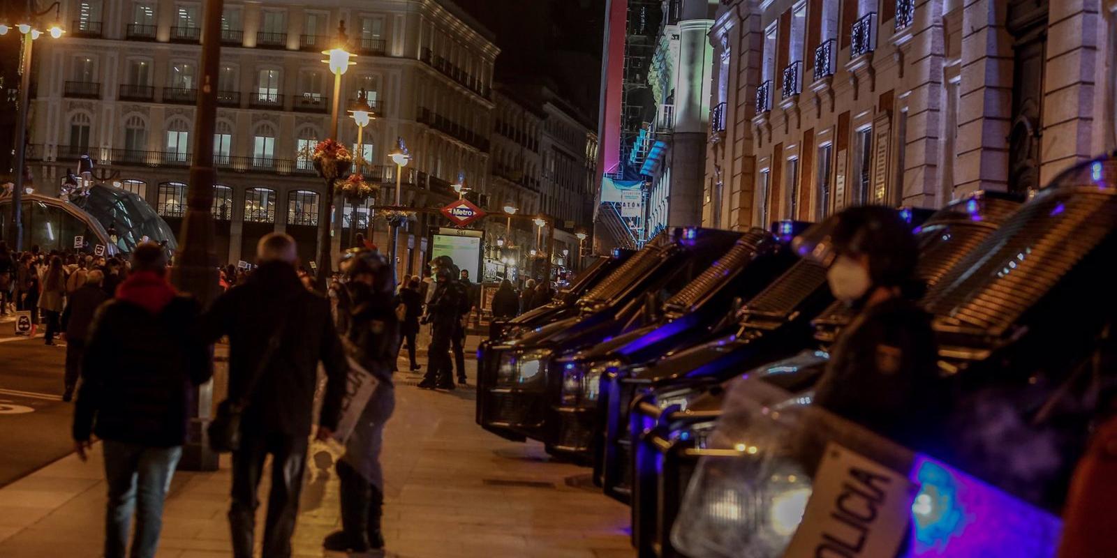 Comprueban que la mayoría de los detenidos en la concentración por Hasél pertenecen a conocidos grupos ultraizquierdistas