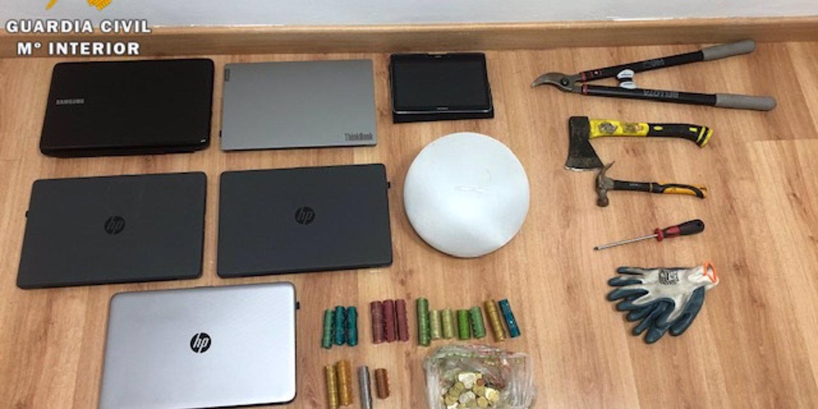 Desmantelado un grupo especializado en robos en empresas de Madrid, Segovia, Valladolid y Toledo