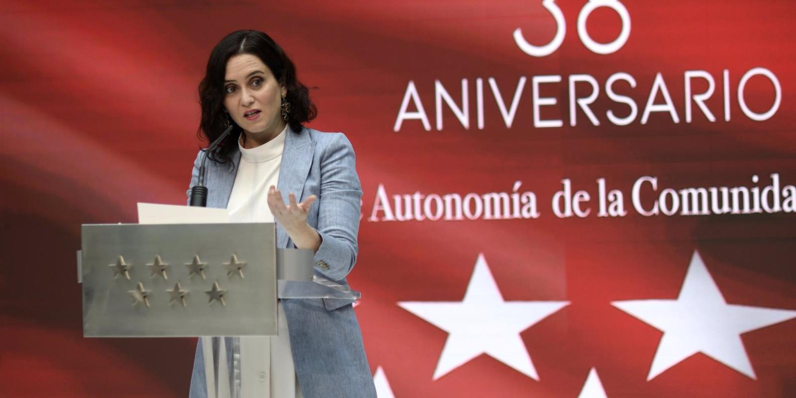 Díaz Ayuso reivindica el modelo autonómico y critica a los que pretenden romper con el proyecto común