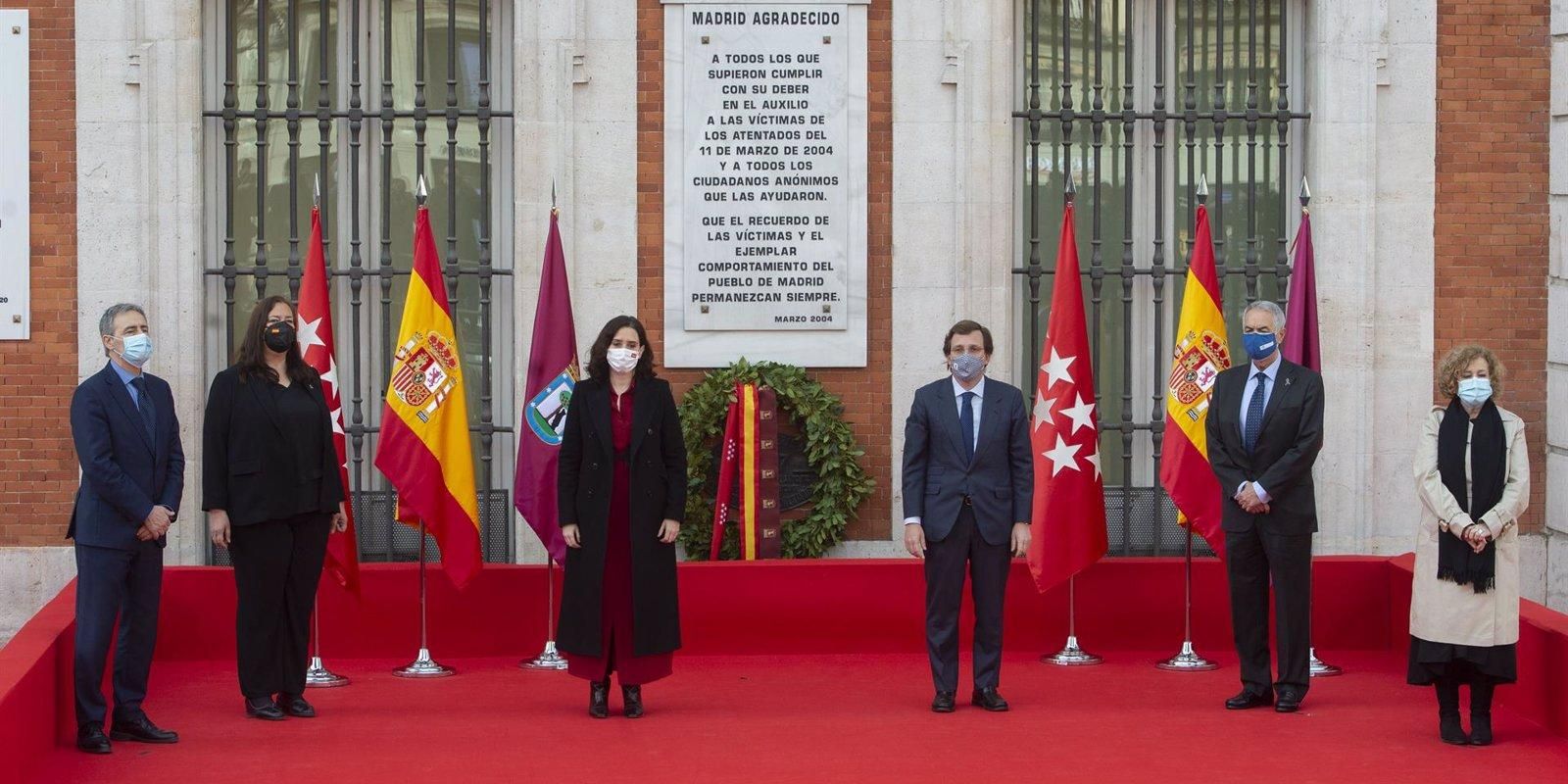 Madrid recuerda a las víctimas del 11M y a todos aquellos que ayudaron en la tragedia