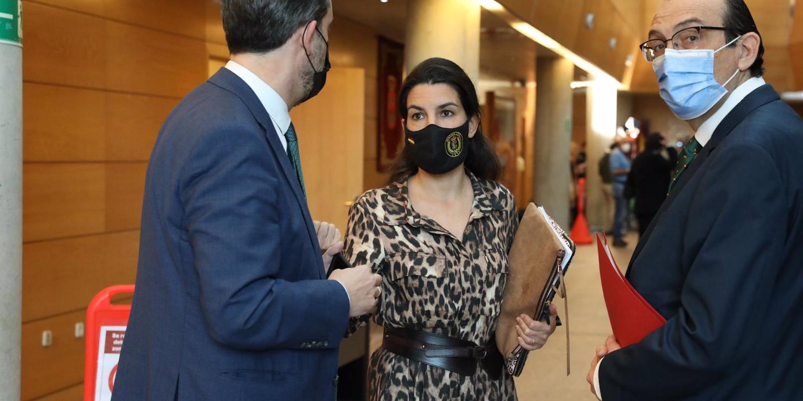 Vox presenta un escrito de nulidad contra los acuerdos de la Mesa que permitieron las mociones de censura de PSOE y Más Madrid