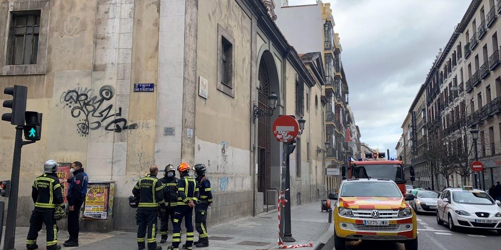 Extinguido un pequeño incendio en la parroquia de San Sebastián, en Atocha, que ha generado mucho humo