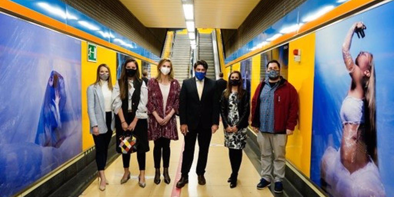 La estación de Metro de Canal acoge la muestra fotográfica #DanzaXAgua para sensabilizar del consumo eficiente de agua