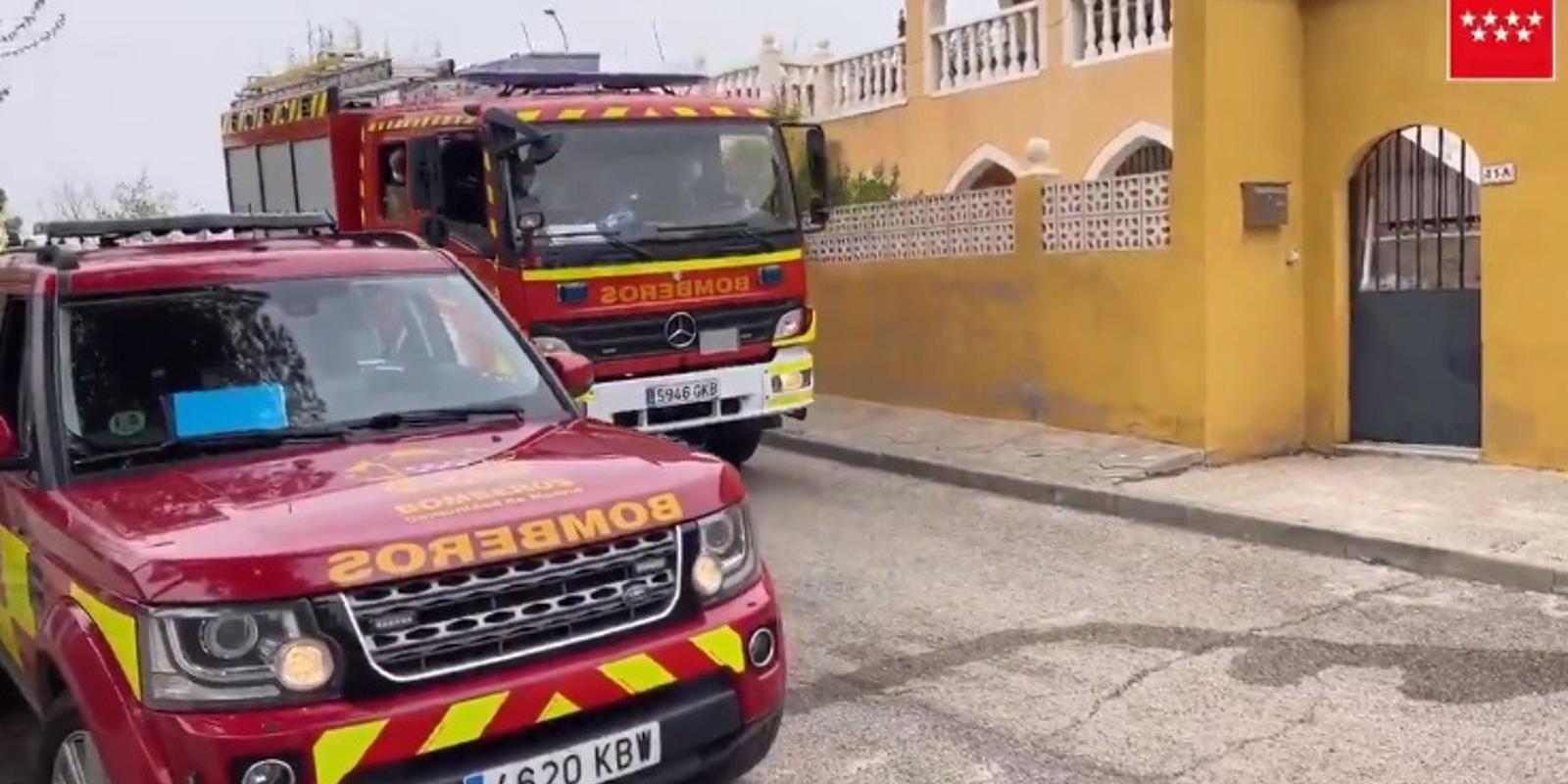 Muere un hombre en el incendio en un chalé en Colmenar de Oreja