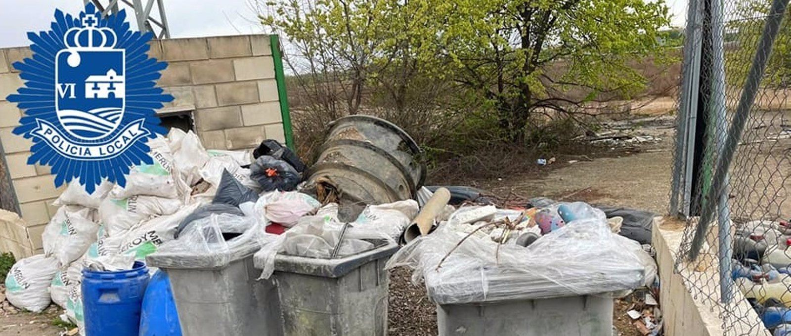 Identificado el autor de un vertido de residuos ilegales y peligrosos en San Fernando
