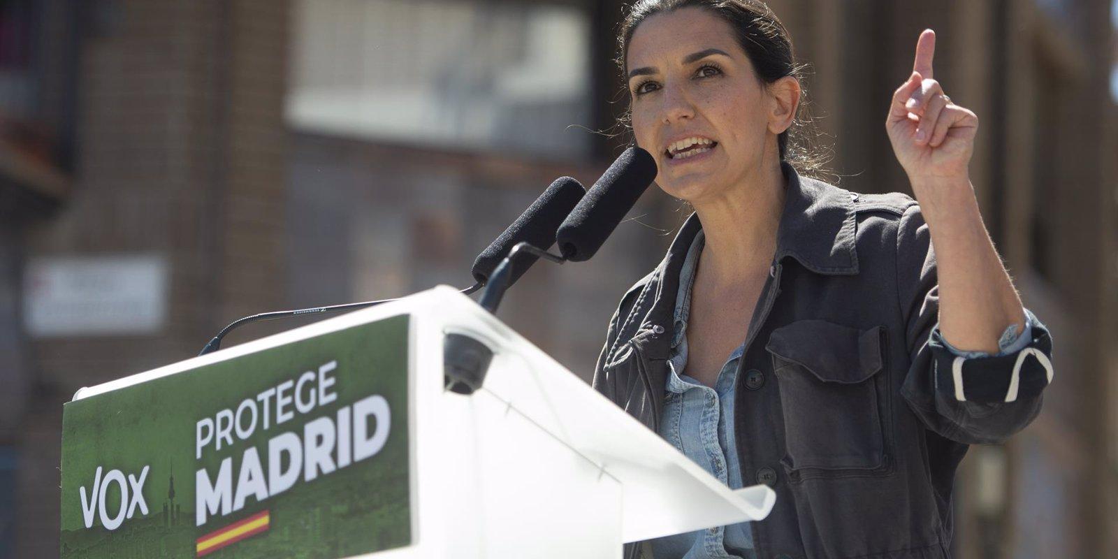 Monasterio asegura que Podemos tiene que ser "ilegalizado" y que Iglesias "ampara" la violencia