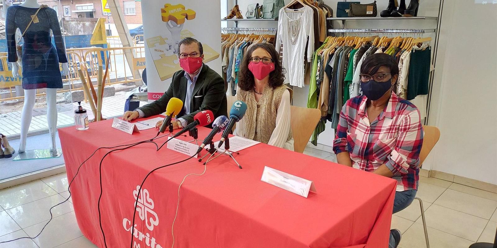 Cáritas advierte que seis de cada diez personas que atiende no tiene ningún empleo